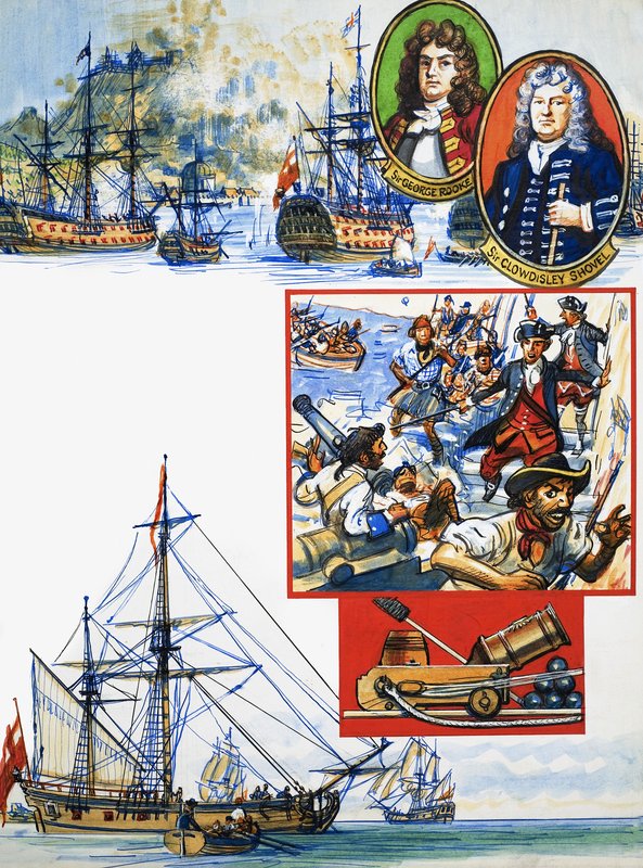 Álbum de recortes del marino británico: La conquista de Gibraltar de Eric Parker
