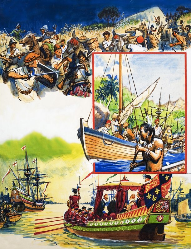 Álbum de recortes del marino británico: Los viajes de Drake de Eric Parker