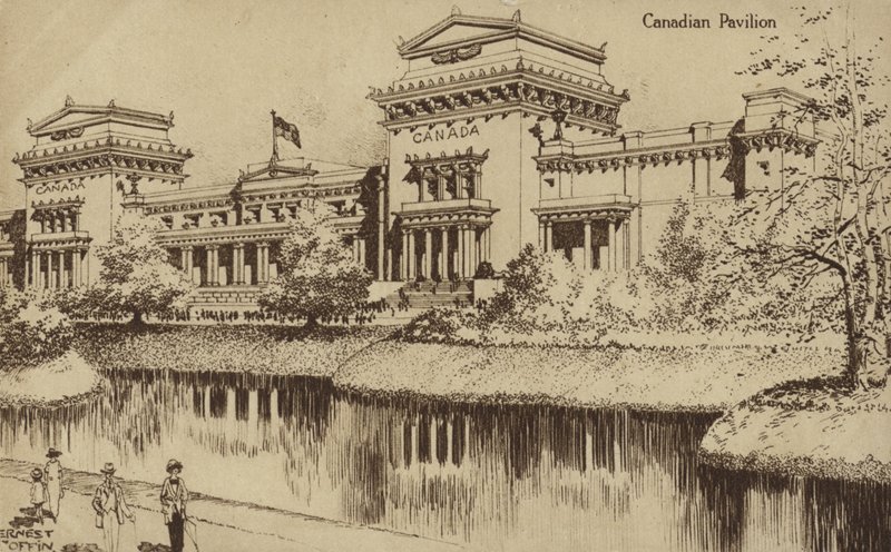 Pabellón canadiense, Exposición del Imperio Británico, Wembley, 1924 de Ernest Coffin
