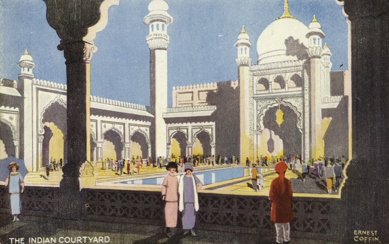 El Patio Indio, Exposición del Imperio Británico, Wembley, 1924 de Ernest Coffin