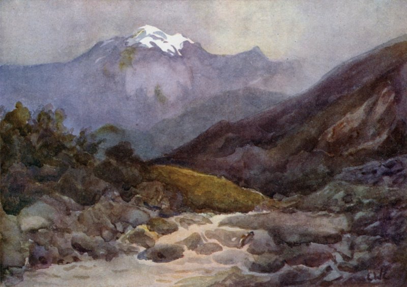 Distrito del Lago Alumeni, rápidos cerca de Moquhue de Ernest William Christmas