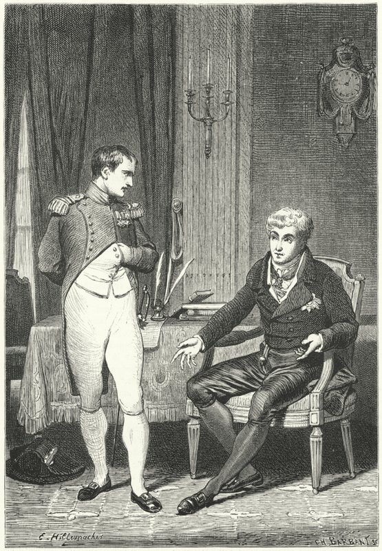 Discusión entre Napoleón y Metternich en Dresde de Ernest Hillemacher