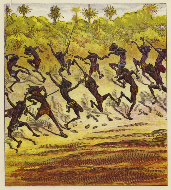 Caníbales bailando de Ernest Henry Griset