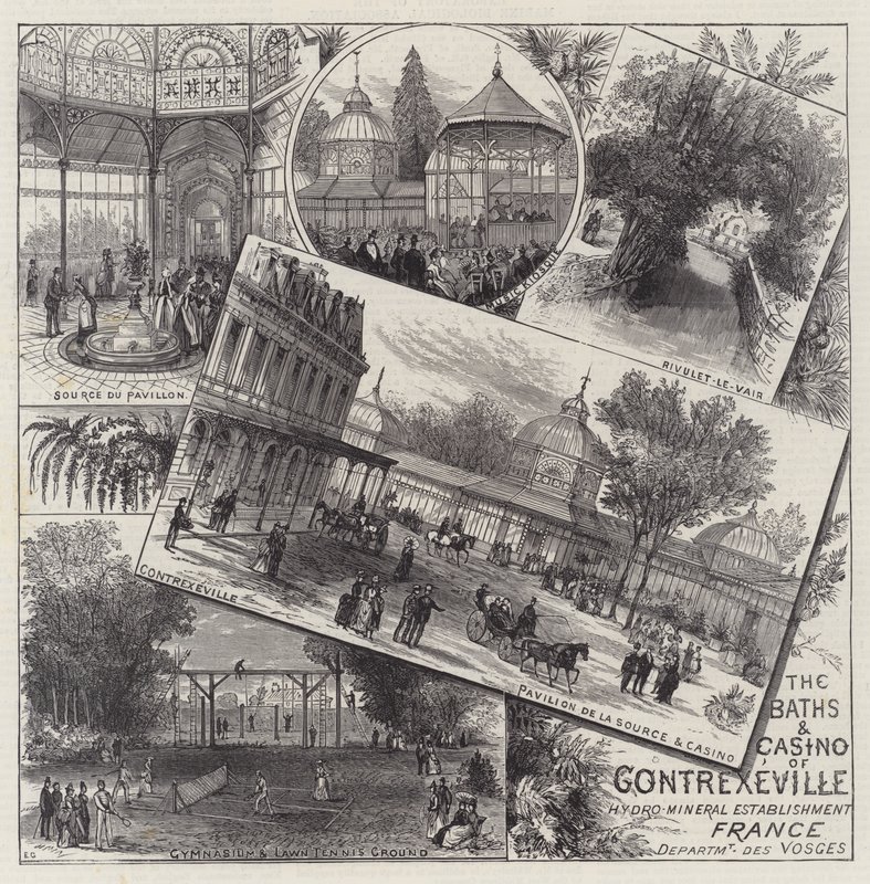 Los baños y el casino de Contrexeville de Ernest Henry Griset