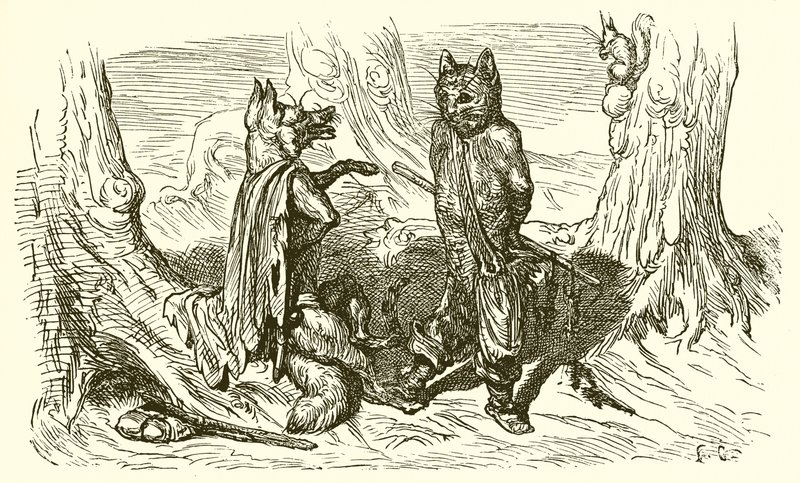 El Gato y el Zorro de Ernest Henry Griset