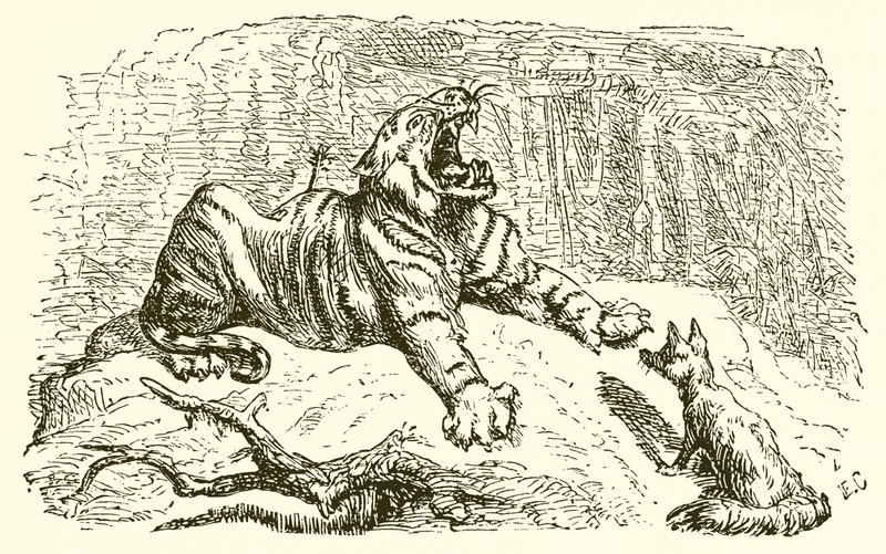 El Zorro y el Tigre de Ernest Henry Griset
