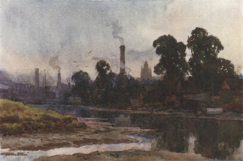 Newport de la Medina (litografía en color) de Ernest William Haslehust