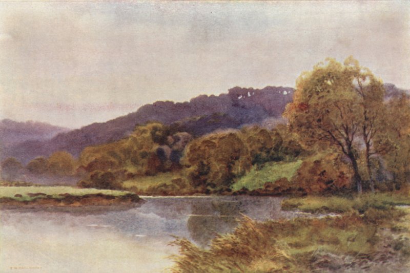 Streatley Hills (litografía en color) de Ernest William Haslehust