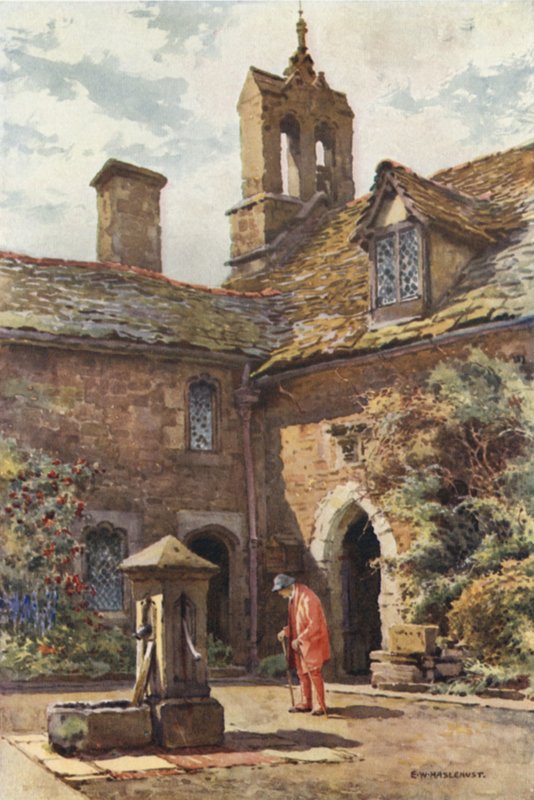 El Hospital Coningsby, o Red Coat (litografía en color) de Ernest William Haslehust