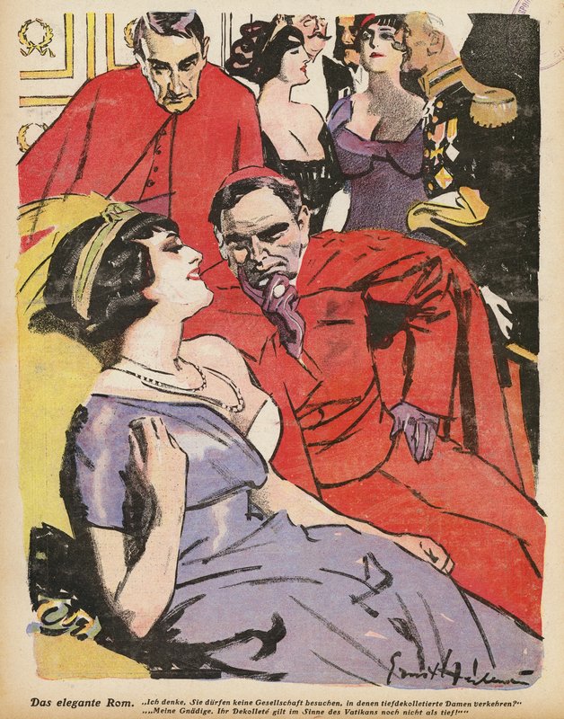 Roma elegante (litografia en color) de Ernst (after) Heilemann