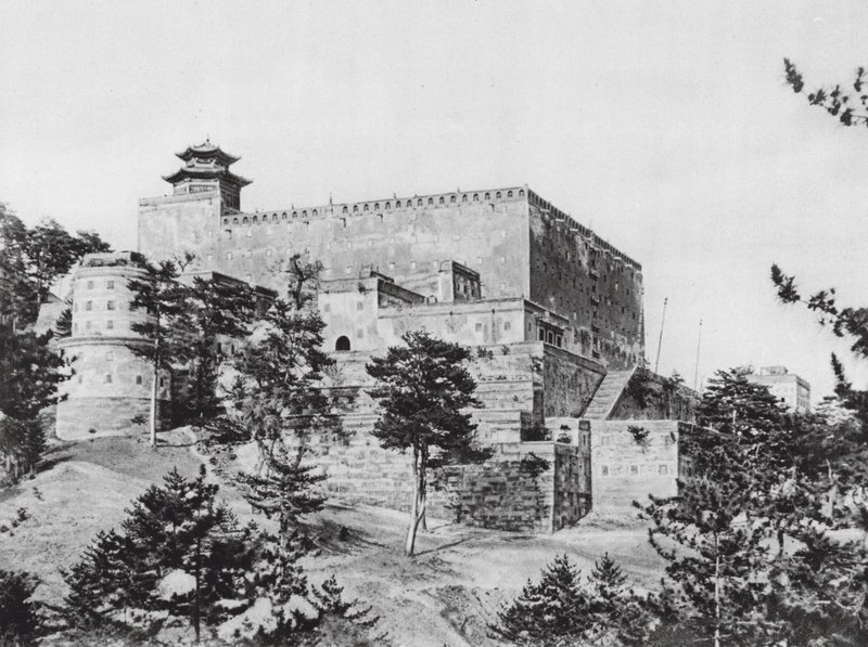 Jehol, Potala, Chihli, Edificio principal de Potala, Vista desde el suroeste (fotografía en blanco y negro) de Ernst Boerschmann