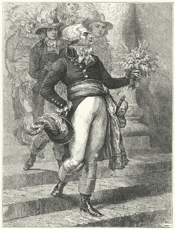 Maximilien Robespierre en el día del Festival del Ser Supremo de Etienne (after) Ronjat