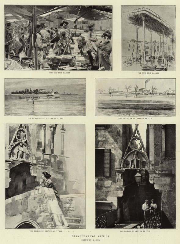Venecia desapareciendo de Ettore Tito