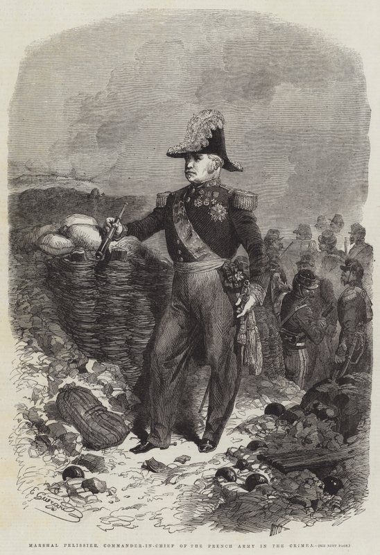 Mariscal Pelissier, Comandante en Jefe del Ejército Francés en Crimea de Eugen von Guerard