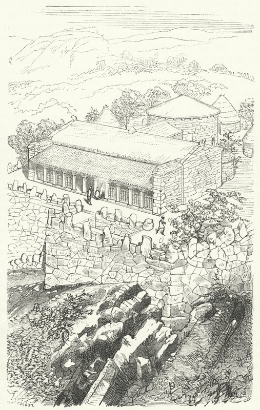Casa de un noble pelasgo de Eugene Emmanuel after Viollet le Duc
