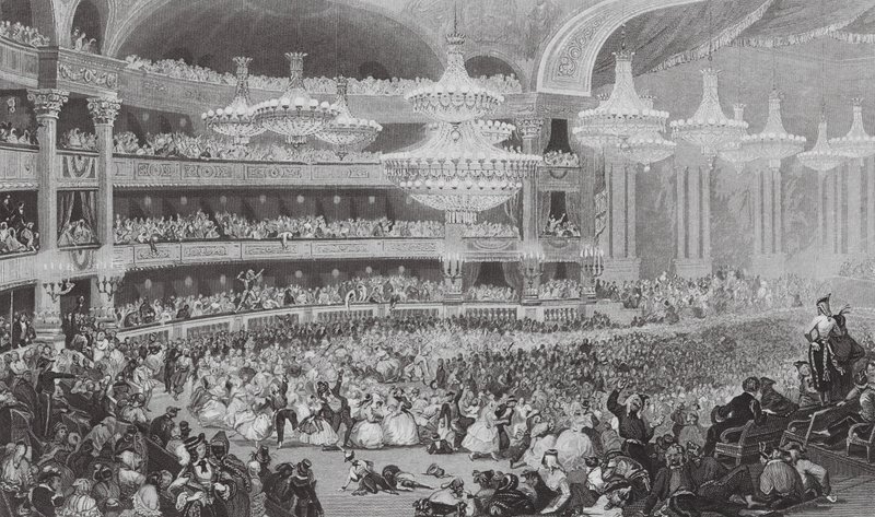 El Gran Ballet Masque en la Ópera (grabado) de Eugene Louis (after) Lami