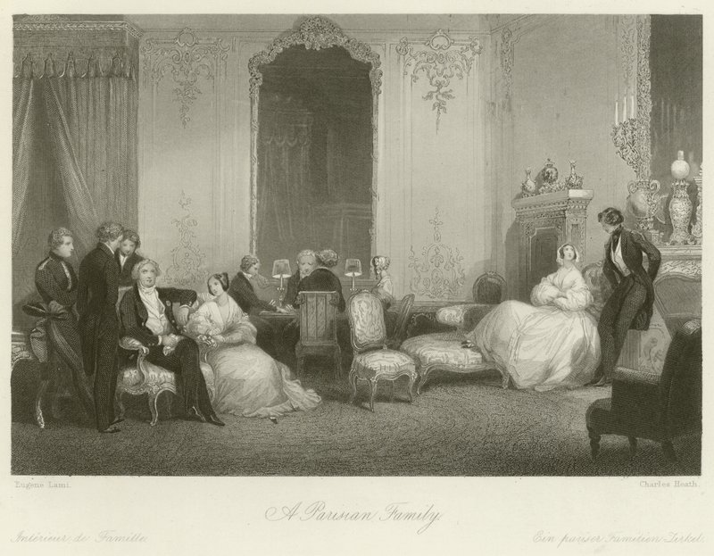 Una familia parisina de Eugene Louis Lami