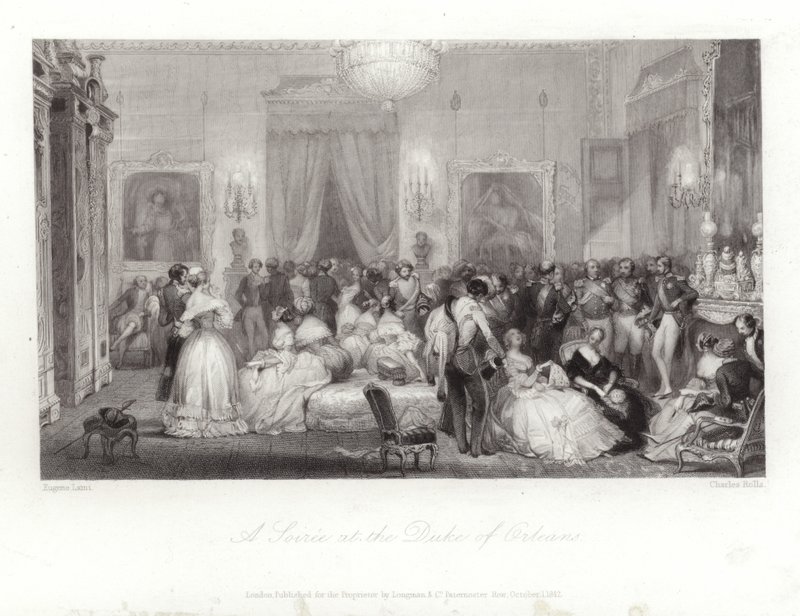 Una velada en el Duque de Orleans de Eugene Louis Lami