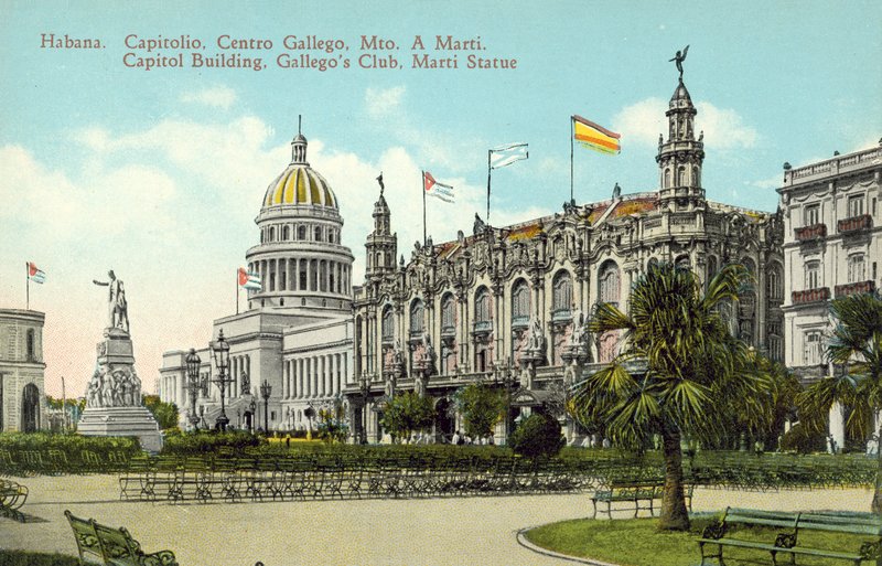 La Habana, Cuba, Edificio del Capitolio, Club Gallegos, Estatua de Martí de European Photographer