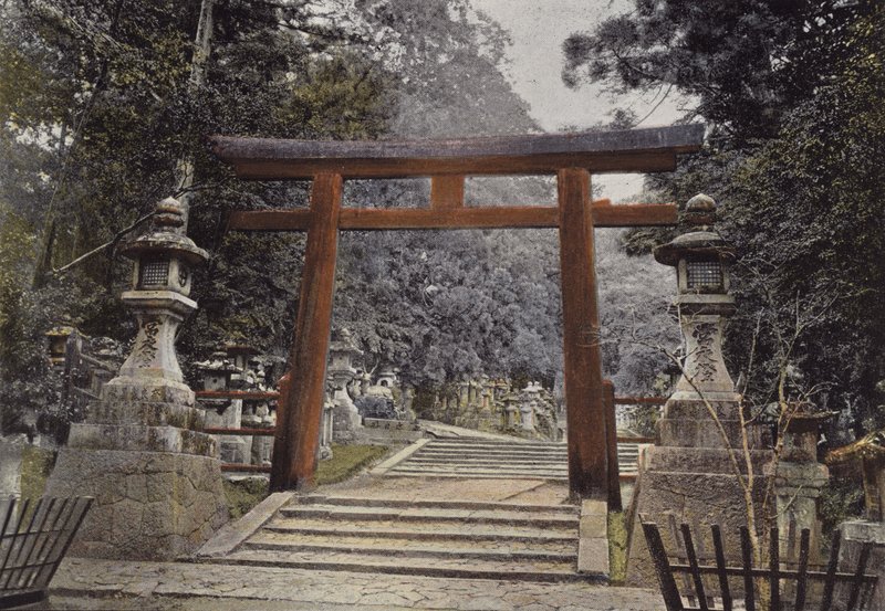 Tori de un templo Shinto de European Photographer