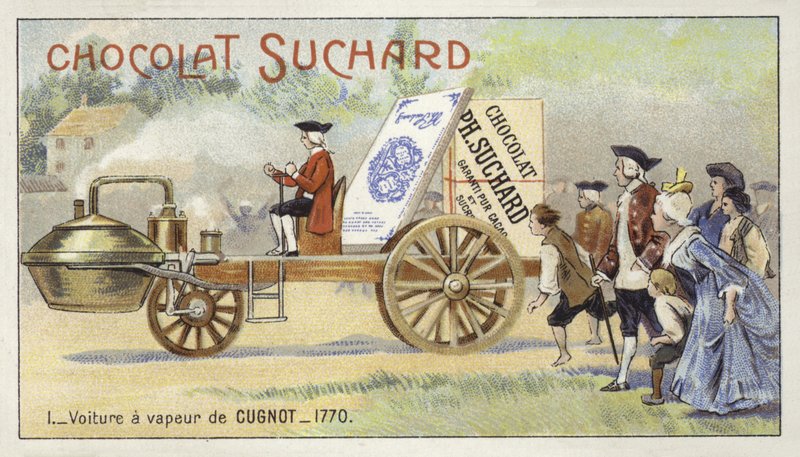 Coche a vapor de Nicolas-Joseph Cugnot, 1770 de European School