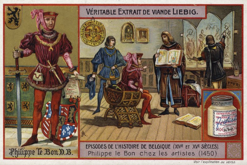 Felipe el Bueno, Duque de Borgoña, reuniéndose con artistas, 1450 de European School