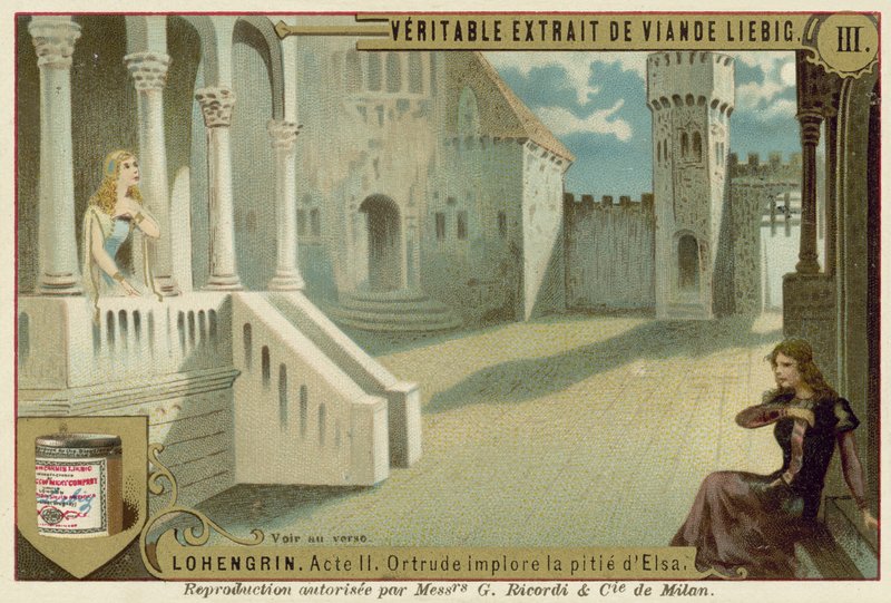 Escena de la ópera Lohengrin de Richard Wagner de European School