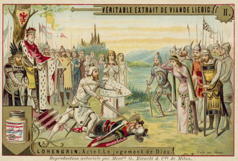Escena de la ópera Lohengrin de Richard Wagner de European School