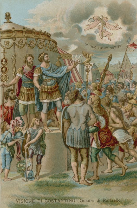 La visión de Constantino antes de la Batalla del Puente Milvio, 312 de European School