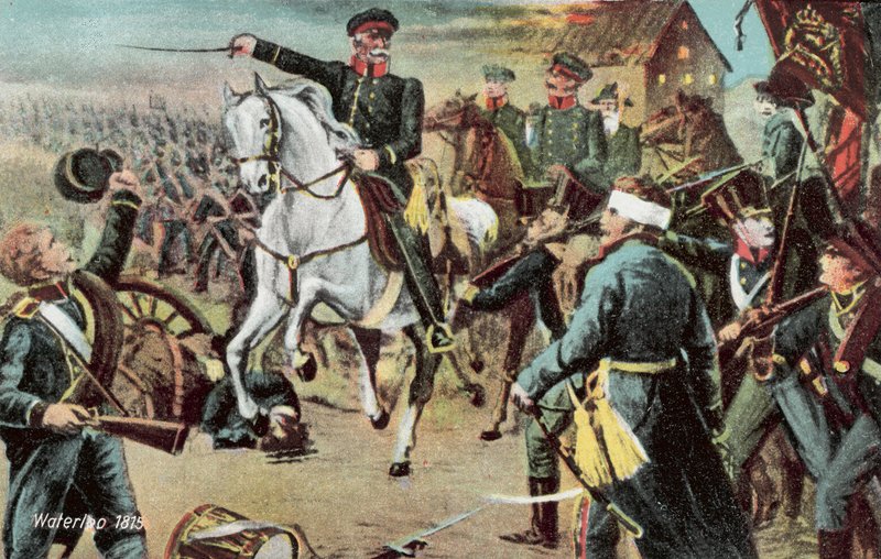 Waterloo 1815, el mariscal Blücher en la batalla de Waterloo de European School