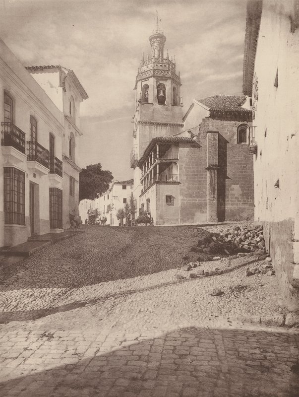 Eglise Santa Maria la Mayor, A Ronda (foto b/n) de European Photographer