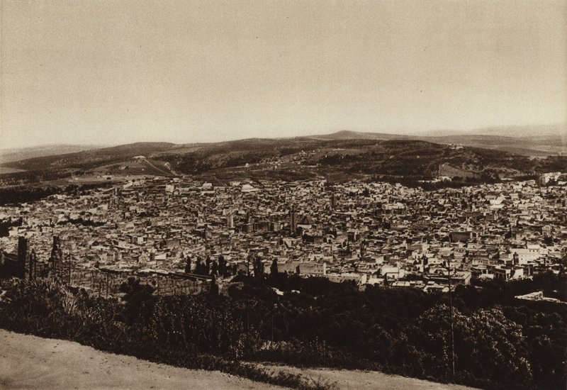 Fez, Vista general (foto b/n) de European Photographer