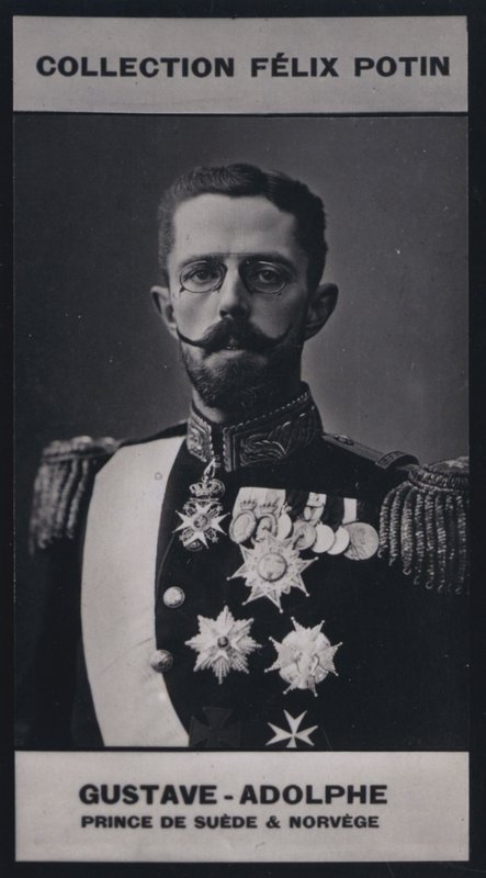 Gustave, Príncipe Real de Suecia y Noruega (1858) de European Photographer