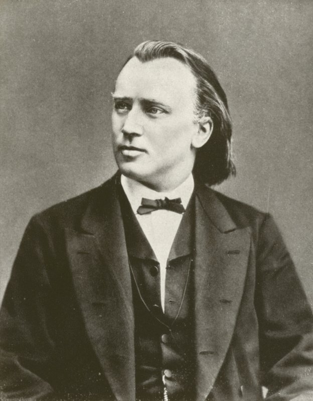 Johannes Brahms, retrato, hacia 1876 (fotografía en blanco y negro) de European Photographer