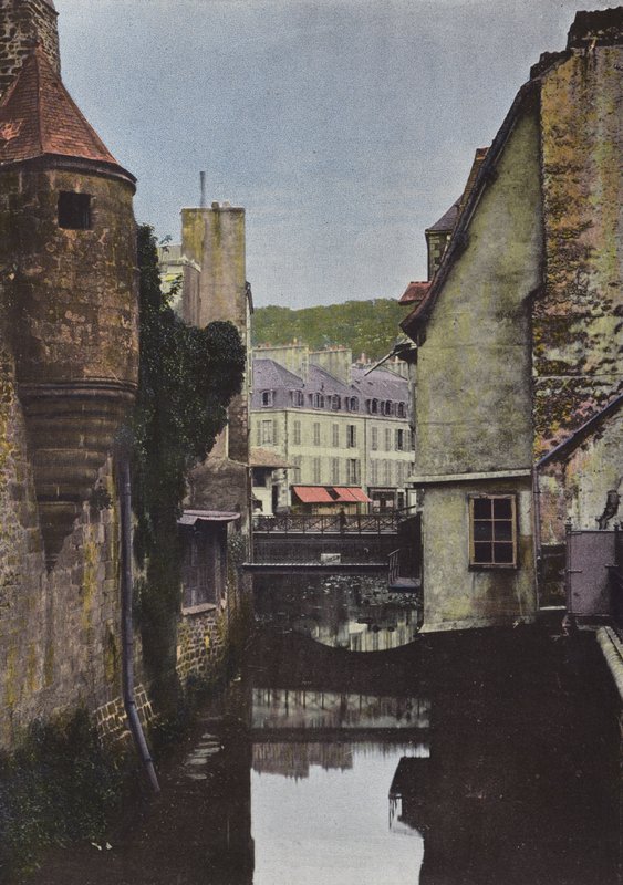 Quimper, casas antiguas en la calle Pichery de European Photographer