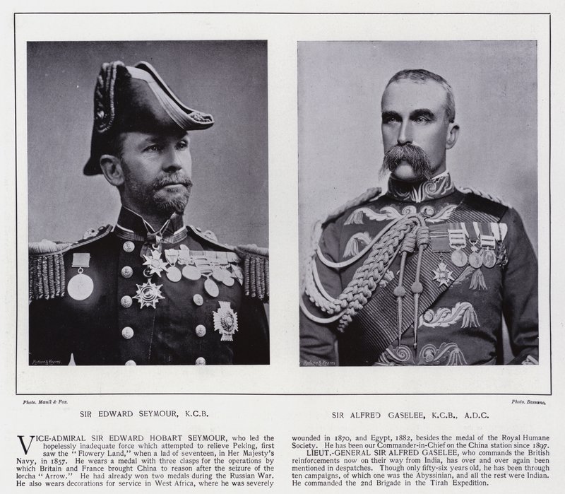 Sir Edward Seymour, Sir Alfred Gaselee (foto en blanco y negro) de European Photographer