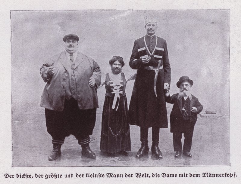 Los hombres más gordos, altos y bajos del mundo, y una mujer barbuda de European Photographer