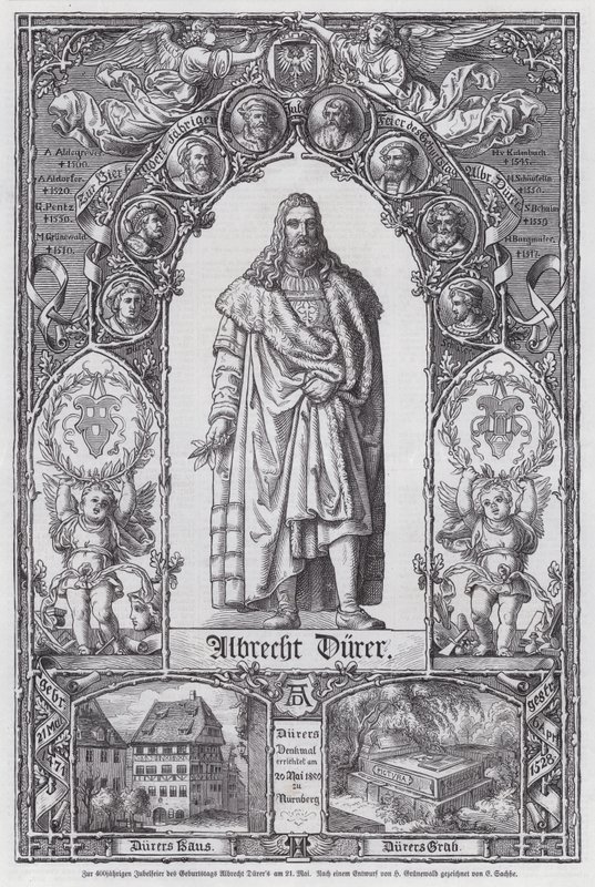 400º aniversario del nacimiento del artista alemán Albrecht Dürer de European School