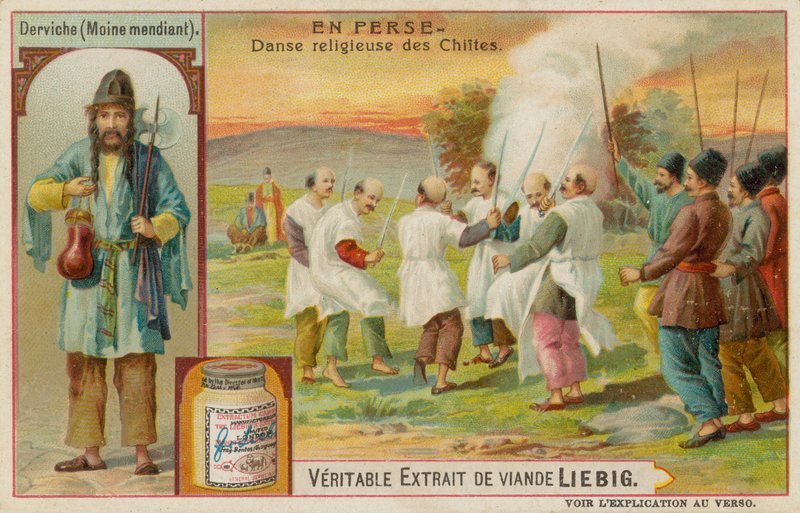 Un derviche y una danza religiosa del Islam chiita de European School