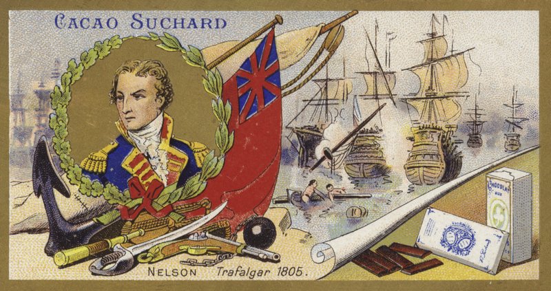Almirante Lord Nelson y la Batalla de Trafalgar, 1805 de European School