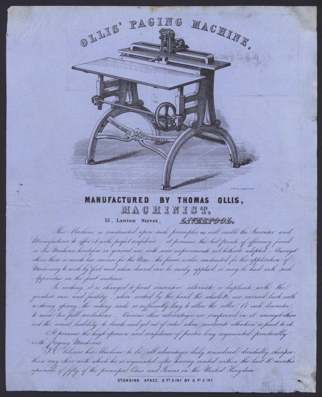 Anuncio de la Máquina de Paginación de Ollis de European School