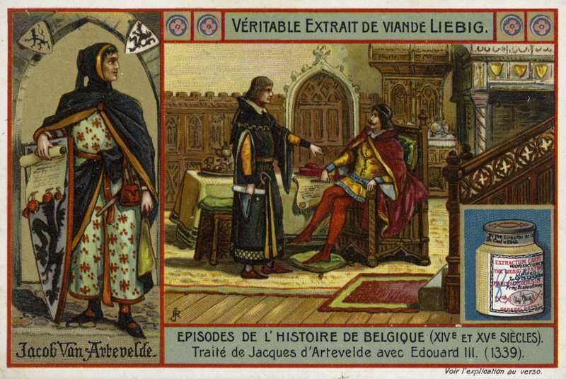 Acuerdo de un tratado entre Jacob van Artevelde de Gante y el Rey Eduardo III de Inglaterra, 1339 de European School