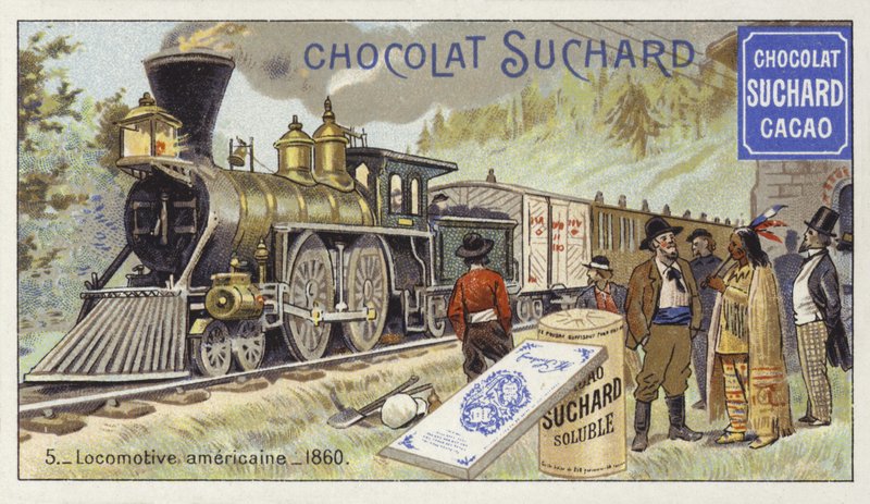 Locomotora americana, 1860 de European School