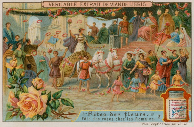 Festival de rosas en la antigua Roma de European School