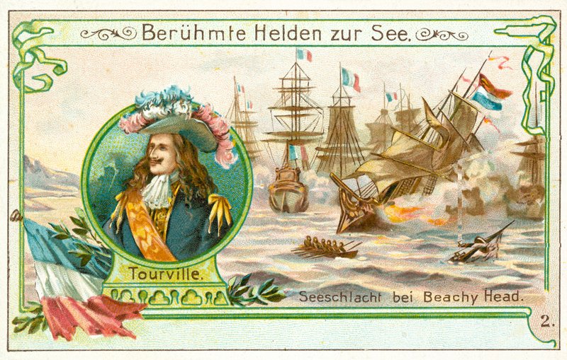 Anne Hilarion de Tourville, almirante francés, y la Batalla de Beachy Head de European School