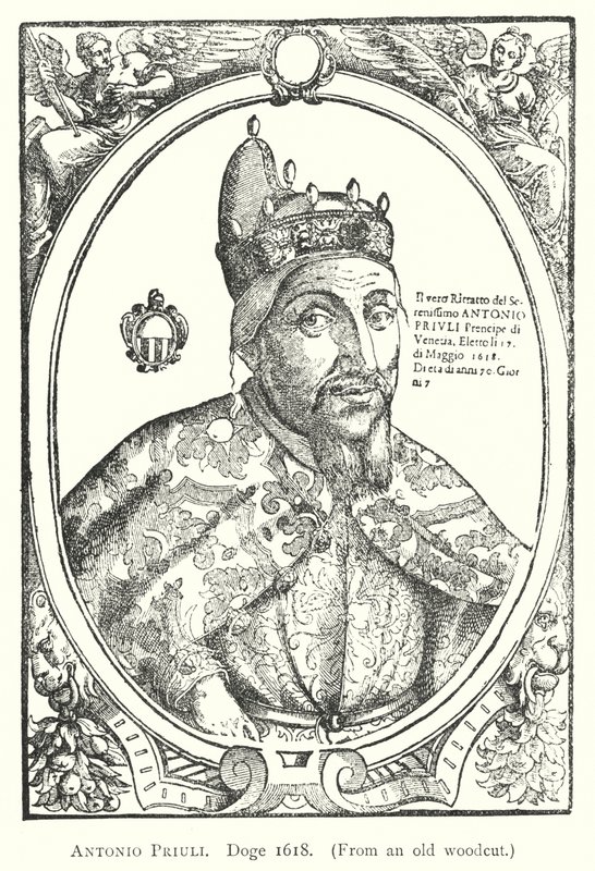 Antonio Priuli, Dogo 1618 (grabado) de European School
