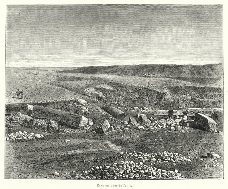 Excavaciones arqueológicas de la antigua ciudad egipcia de Tanis de European School
