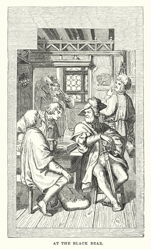 En el Oso Negro (grabado) de European School
