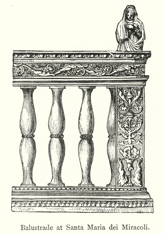 Balaustrada en Santa Maria dei Miracoli de European School