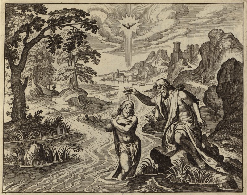 Bautismo de Jesucristo (grabado) de European School